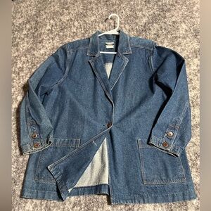 Vintage 90s Rockies brand denim blazer size 2X